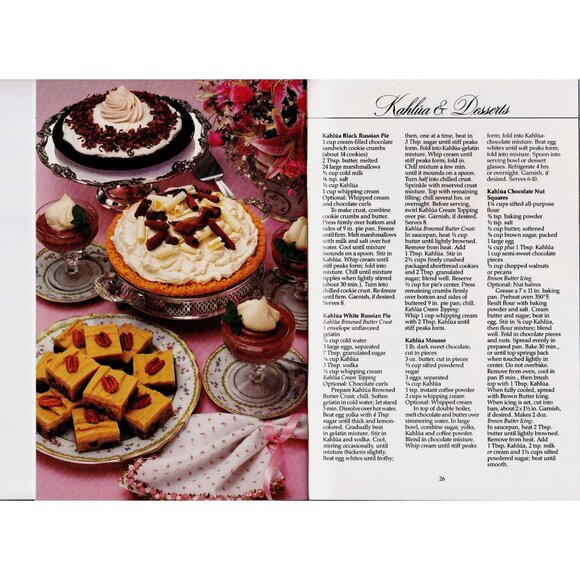 Vintage 1986 Kahlua Recipe Book | Cocktails, Desserts, Coffee & Cream Drinks - Picture 4 of 5